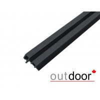 Угловой профиль панелей Outdoor цвет: Черный