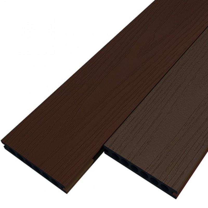 Террасная доска Woodvex Co-Extrusion Dual цвет: Mahogany / Milk Chocolate
